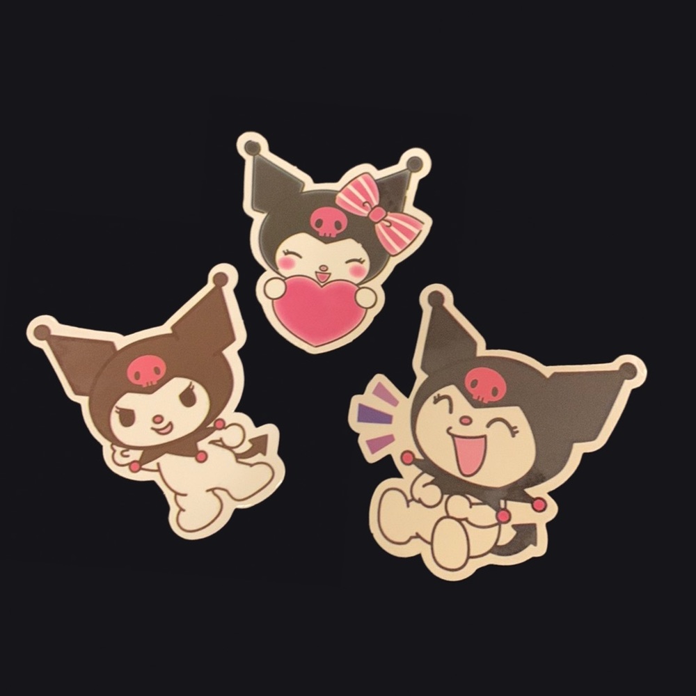 Kuromi sticker lot of 3